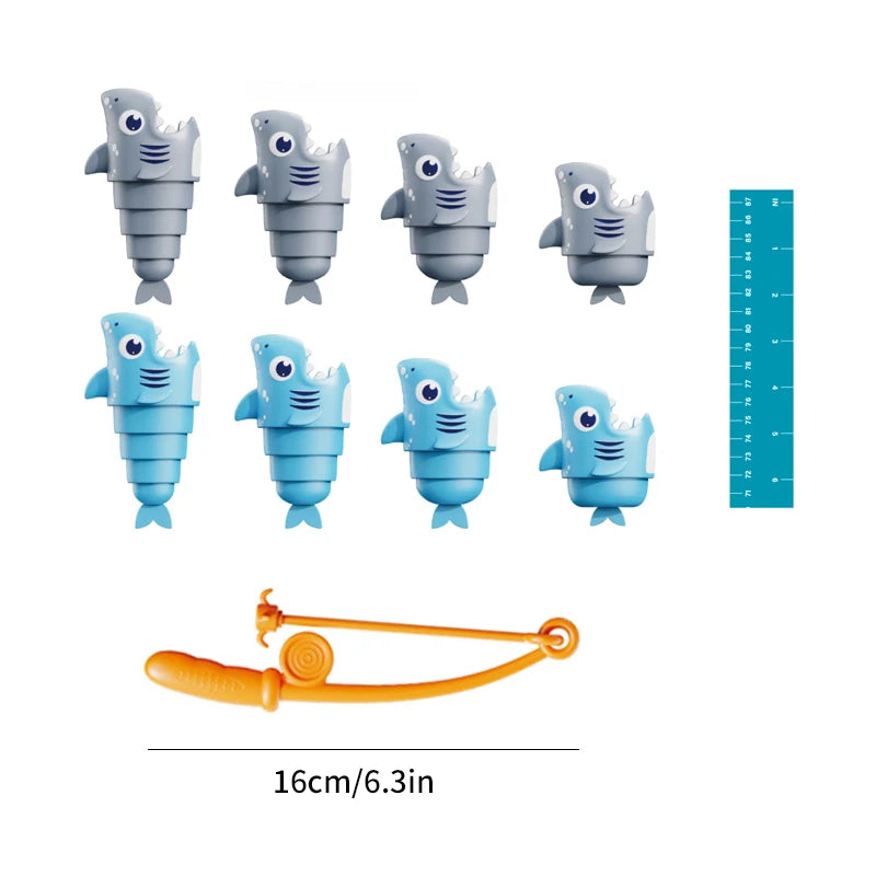 Fishing Toy Set, Retractable Fish, Family Party Fishing Game, Birthday Party Game Toys for Boys and Girls
