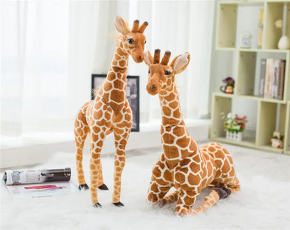 50-120cm Giant Real Life Giraffe Plush Toys High Quality Stuffed Animals Dolls Soft Kids Children Baby Birthday Gift Room Decor