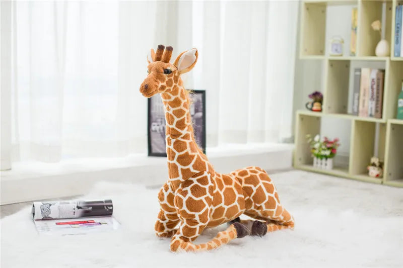 50-120cm Giant Real Life Giraffe Plush Toys High Quality Stuffed Animals Dolls Soft Kids Children Baby Birthday Gift Room Decor