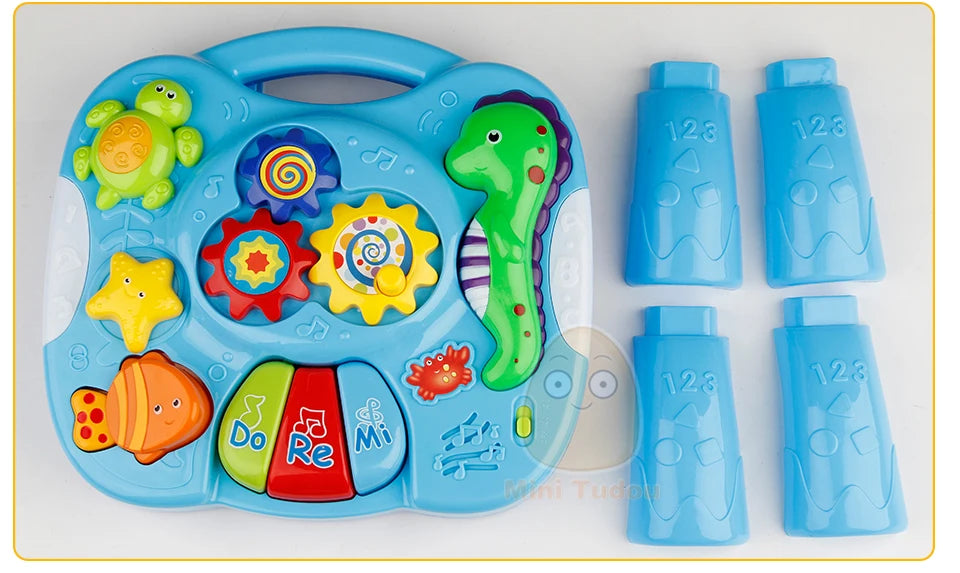 Music Table Baby Toys Learning Machine Educational Toy Music Learning Table Toy Musical Instrument for Toddler 6 months+
