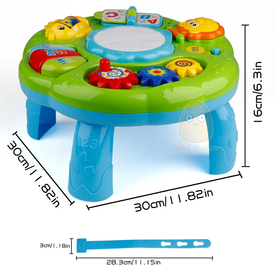 Music Table Baby Toys Learning Machine Educational Toy Music Learning Table Toy Musical Instrument for Toddler 6 months+