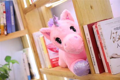 Giant Size 110/60cm Kawaii Unicorn Plush Toy Soft Stuffed Popular Cartoon Doll Animal Horse High Quality Toys For Children Girls