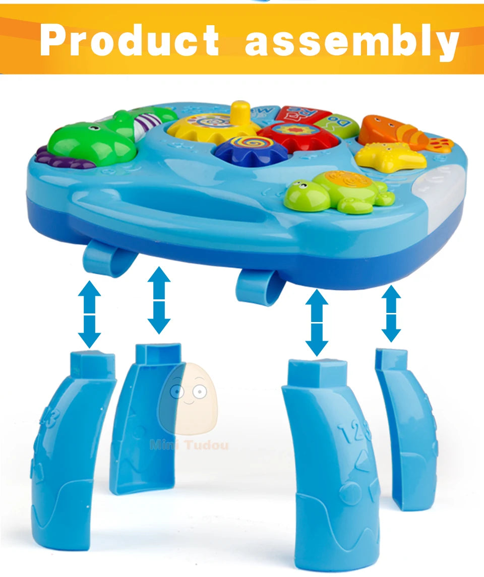 Music Table Baby Toys Learning Machine Educational Toy Music Learning Table Toy Musical Instrument for Toddler 6 months+