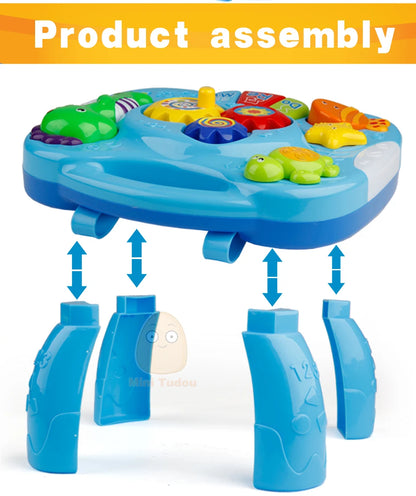 Music Table Baby Toys Learning Machine Educational Toy Music Learning Table Toy Musical Instrument for Toddler 6 months+