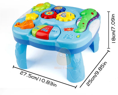 Music Table Baby Toys Learning Machine Educational Toy Music Learning Table Toy Musical Instrument for Toddler 6 months+