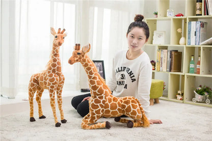 50-120cm Giant Real Life Giraffe Plush Toys High Quality Stuffed Animals Dolls Soft Kids Children Baby Birthday Gift Room Decor