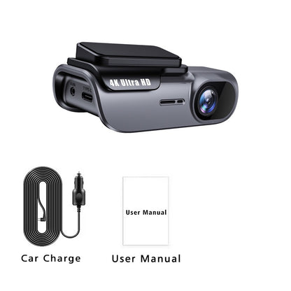 Cross-border 4K CarLog Mobile Phone Interconnection WIFI HD Night Vision Installation-free Car Recorder Shrunk Time Recording