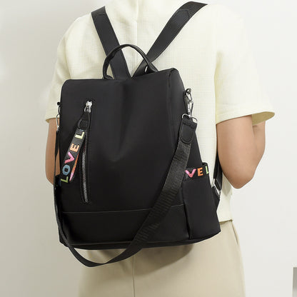 Korean style new fashion Oxford cloth casual women's backpack lightweight waterproof shopping storage anti-theft travel bag
