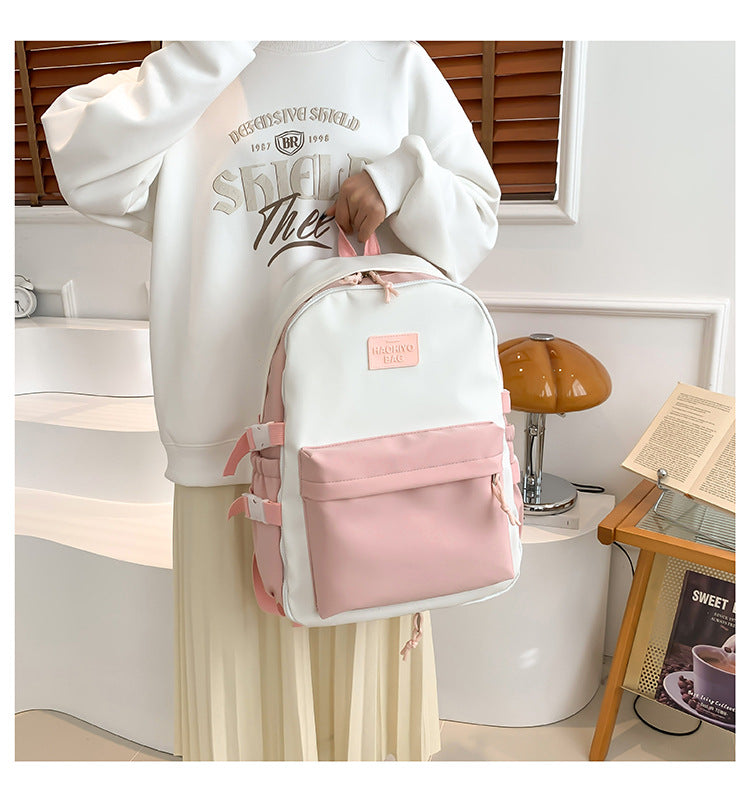 New Front Pieces Detachable Double Backache Bag Girl's Backpack Large Capacity Transparent Baby Bag Multifunctional Student Schoolbag