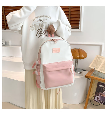 New Front Pieces Detachable Double Backache Bag Girl's Backpack Large Capacity Transparent Baby Bag Multifunctional Student Schoolbag