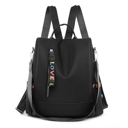 Korean style new fashion Oxford cloth casual women's backpack lightweight waterproof shopping storage anti-theft travel bag
