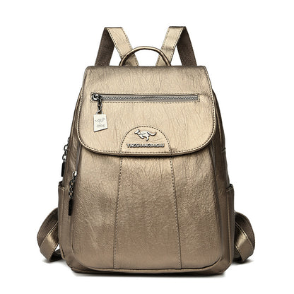 Women's Backpack 2026 Autumn and Winter New Large Capacity Casual Shoulder Bag Fashion College Student Travel Bag One-Piece Generation