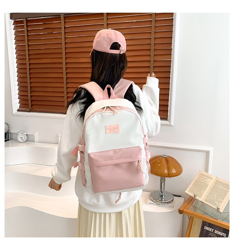 New Front Pieces Detachable Double Backache Bag Girl's Backpack Large Capacity Transparent Baby Bag Multifunctional Student Schoolbag
