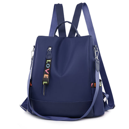 Korean style new fashion Oxford cloth casual women's backpack lightweight waterproof shopping storage anti-theft travel bag