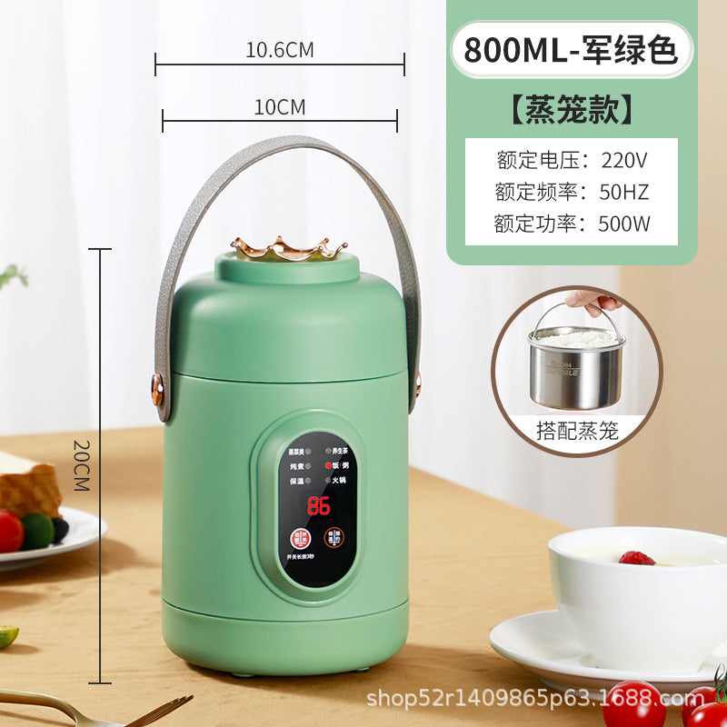 Mini Electric Rice Cooker Smart Small Electric Cooker Portable Small Electric Cooker Office Porridge Soup Non-stick Cooker Gift