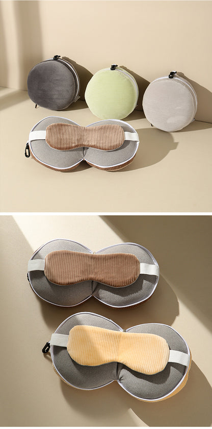 U-shaped pillow shading sleep eye mask two-in-one pillow PP cotton nap rest pillow aircraft travel pillow cutting eye mask pillow