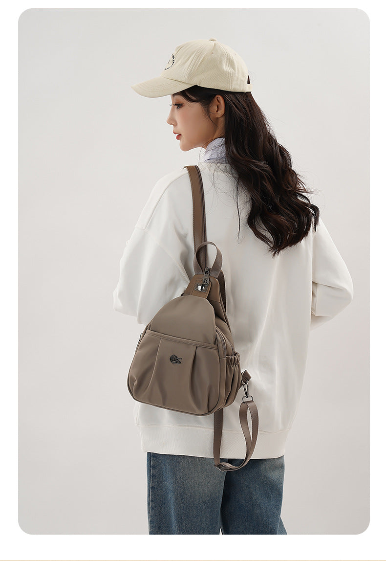 Outdoor Travel Backpack Women's New Chest Bag Lightweight Commuting Crossbody Bag Sports Mountain Climbing Multifunctional Small Backpack