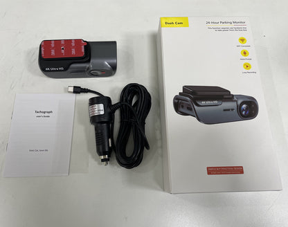 Cross-border 4K CarLog Mobile Phone Interconnection WIFI HD Night Vision Installation-free Car Recorder Shrunk Time Recording