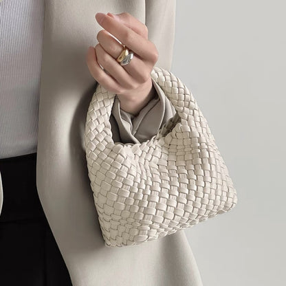 handmade woven bag summer high-end niche design women's bag handbag shoulder bag vegetable basket Ins bag