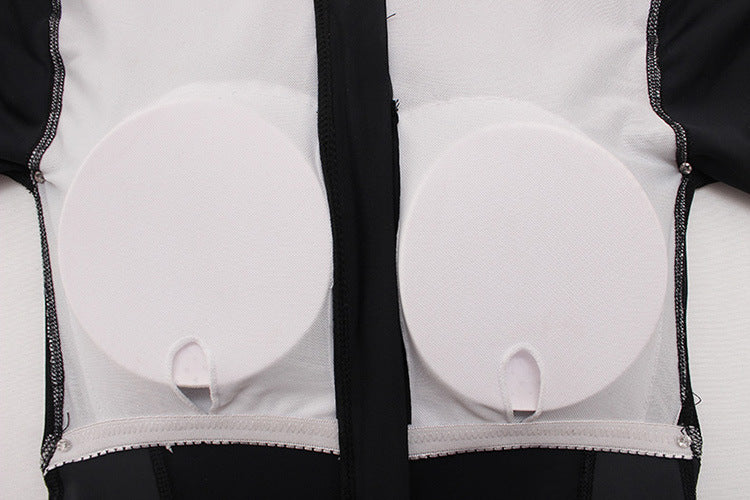 New diving suit women's one-piece long-sleeved sunscreen jellyfish suit snorkeling suit surfing suit slim swimsuit conservative swimsuit
