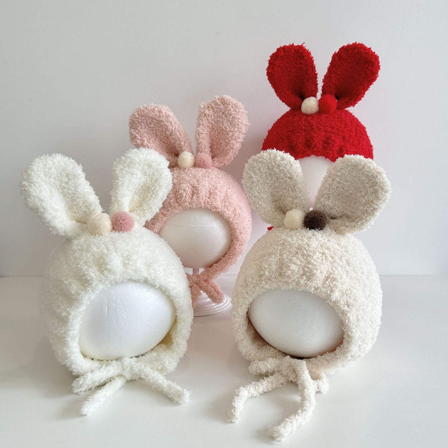 Baby hat rabbit ears cute super cute autumn and winter warm thick men's and women's infant super cute ear protection cap cap