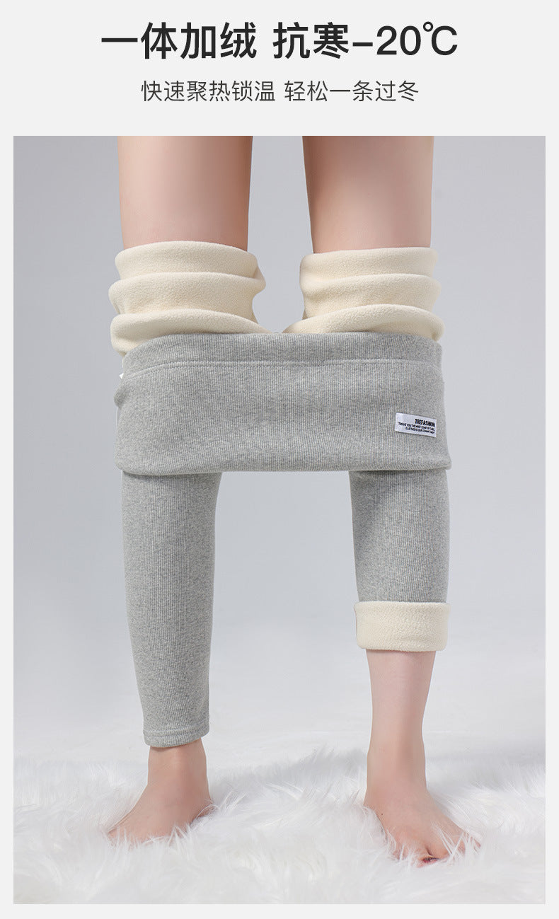 Maternity Leggings Autumn and Winter 2024 New Maternity Pants Winter Outer Wear Plus Cashmere Warm Cotton Pants