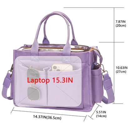New Women's Large Canvas Handbag Laptop Crossbody Bag Mummy Bag Daily Bag Handbag