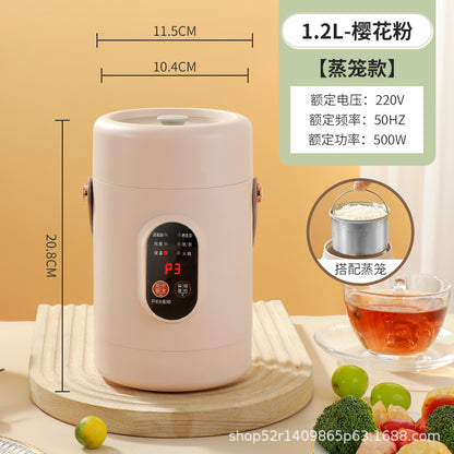 Mini Electric Rice Cooker Smart Small Electric Cooker Portable Small Electric Cooker Office Porridge Soup Non-stick Cooker Gift