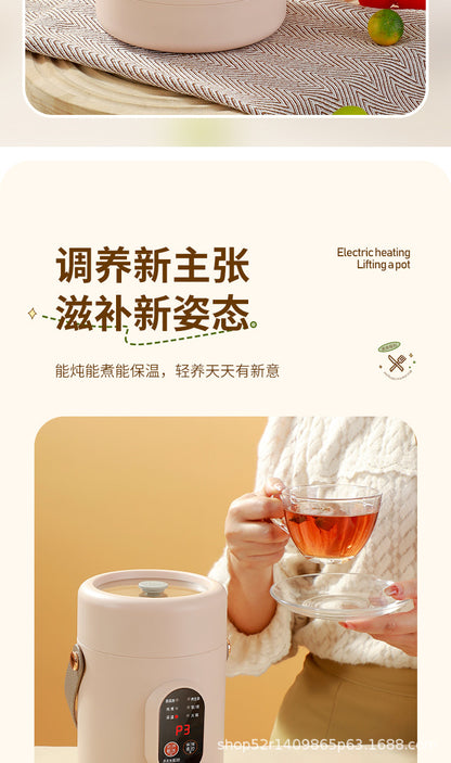 Mini Electric Rice Cooker Smart Small Electric Cooker Portable Small Electric Cooker Office Porridge Soup Non-stick Cooker Gift