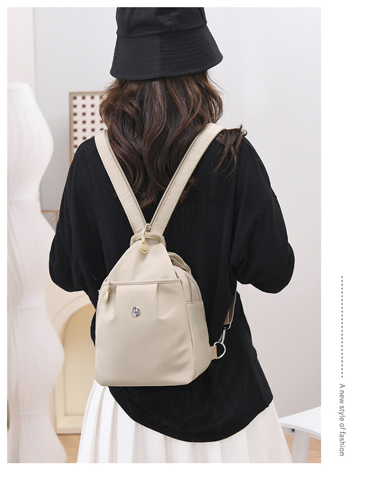 Niche High-End Mini Backpack, New Style, Simple and Versatile, Anti-Theft Women's Chest Bag, Fashionable and Lightweight Women's Bag