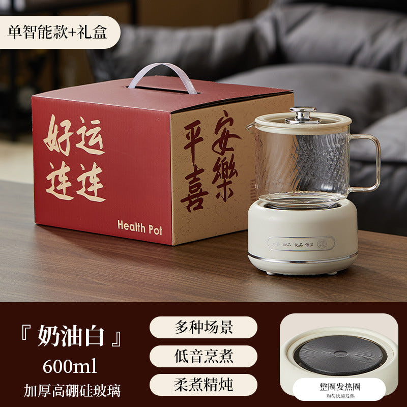 Multi-functional Flower Tea Pot Household Health Pot Mini Glass Boiling Kettle Small Health Cup Gift Electric Stew Cup for Tea