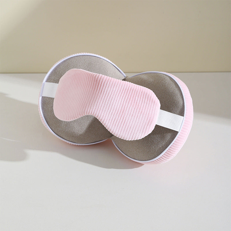U-shaped pillow shading sleep eye mask two-in-one pillow PP cotton nap rest pillow aircraft travel pillow cutting eye mask pillow