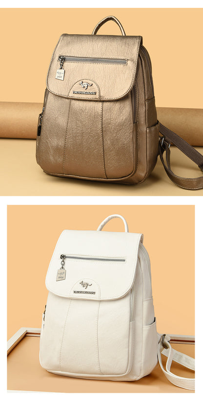 Women's Backpack 2026 Autumn and Winter New Large Capacity Casual Shoulder Bag Fashion College Student Travel Bag One-Piece Generation