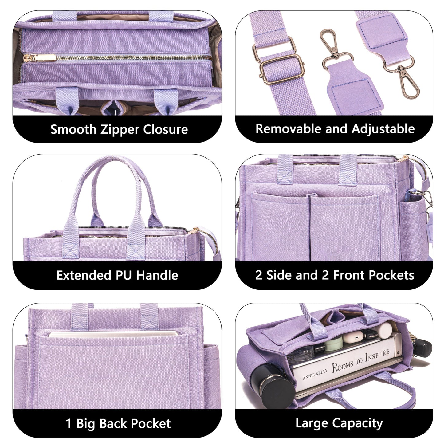 New Women's Large Canvas Handbag Laptop Crossbody Bag Mummy Bag Daily Bag Handbag