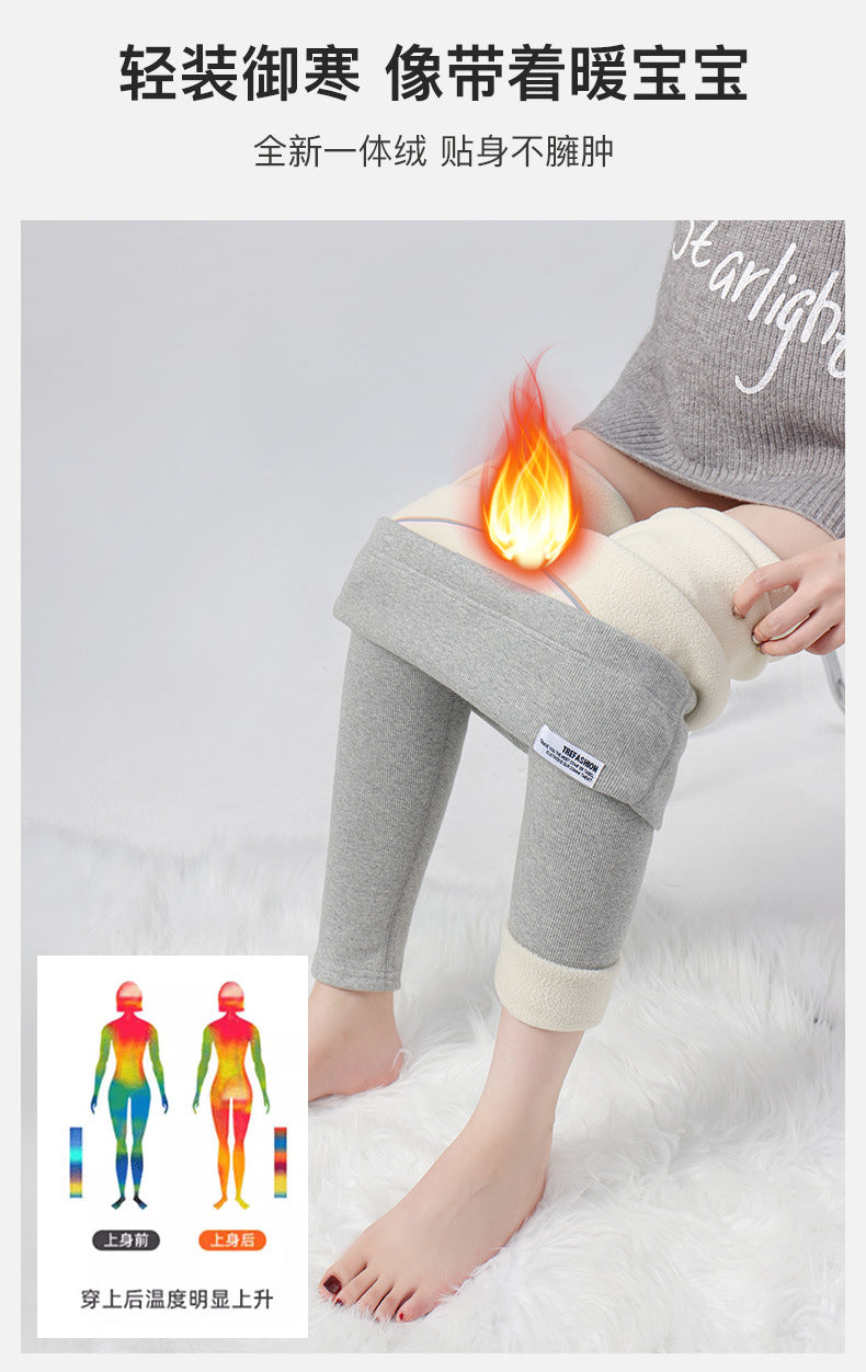 Maternity Leggings Autumn and Winter 2024 New Maternity Pants Winter Outer Wear Plus Cashmere Warm Cotton Pants