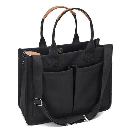 New Women's Large Canvas Handbag Laptop Crossbody Bag Mummy Bag Daily Bag Handbag
