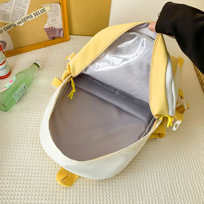 New Front Pieces Detachable Double Backache Bag Girl's Backpack Large Capacity Transparent Baby Bag Multifunctional Student Schoolbag