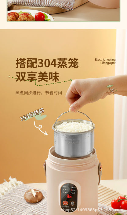 Mini Electric Rice Cooker Smart Small Electric Cooker Portable Small Electric Cooker Office Porridge Soup Non-stick Cooker Gift