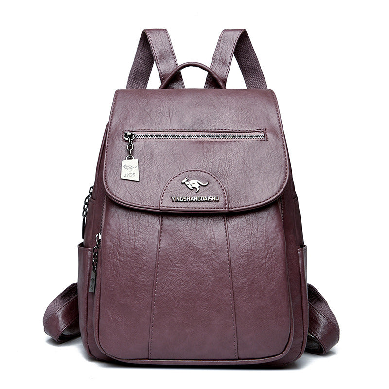Women's Backpack 2026 Autumn and Winter New Large Capacity Casual Shoulder Bag Fashion College Student Travel Bag One-Piece Generation