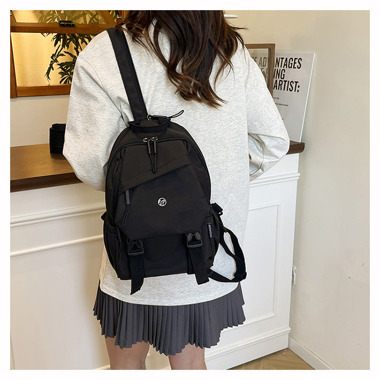 2026 Summer Workwear Style Simple Student School Bag Fashionable Oxford Cloth Backpack Outdoor Leisure Travel Backpack