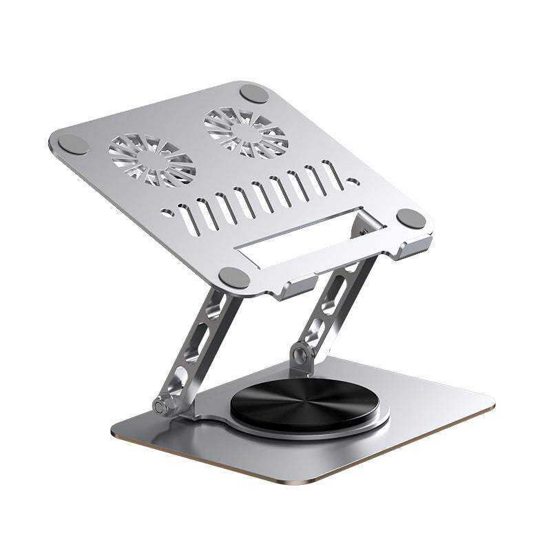 All-metal notebook cooling cooling mute exhaust cooling bracket 360 rotatable desktop vertical portable