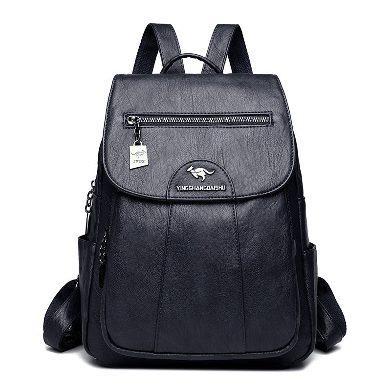 Women's Backpack 2026 Autumn and Winter New Large Capacity Casual Shoulder Bag Fashion College Student Travel Bag One-Piece Generation