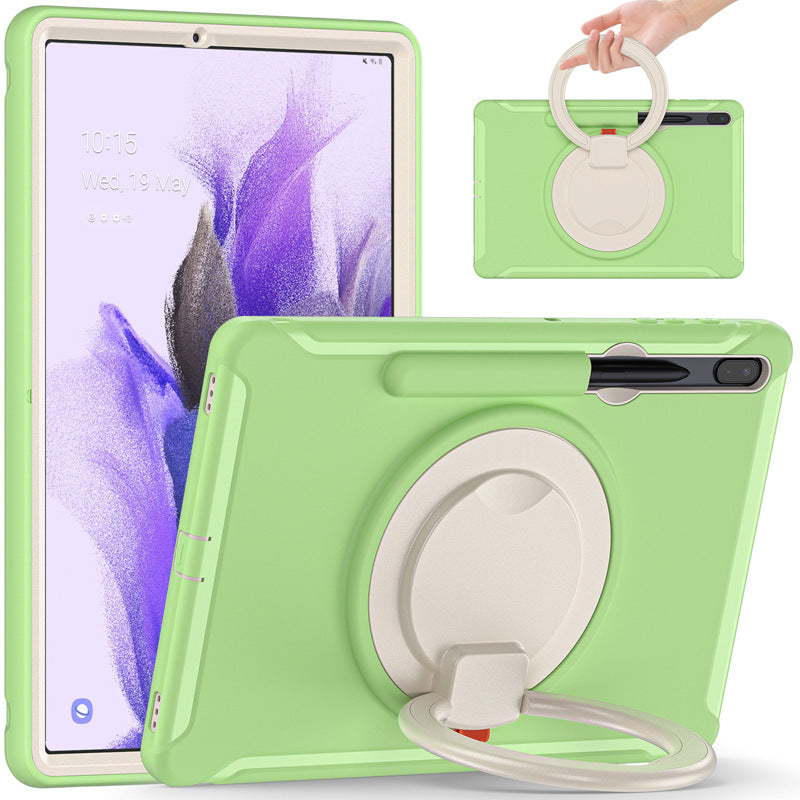 Suitable for Samsung Tab S7 S8 silicone drop-resistant tablet case PC bracelet rotating bracket S7Plus protective case