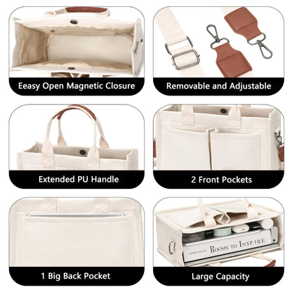 New Women's Large Canvas Handbag Laptop Crossbody Bag Mummy Bag Daily Bag Handbag