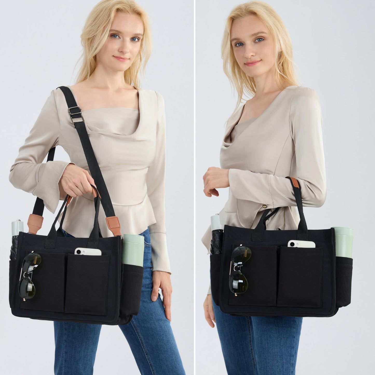 New Women's Large Canvas Handbag Laptop Crossbody Bag Mummy Bag Daily Bag Handbag