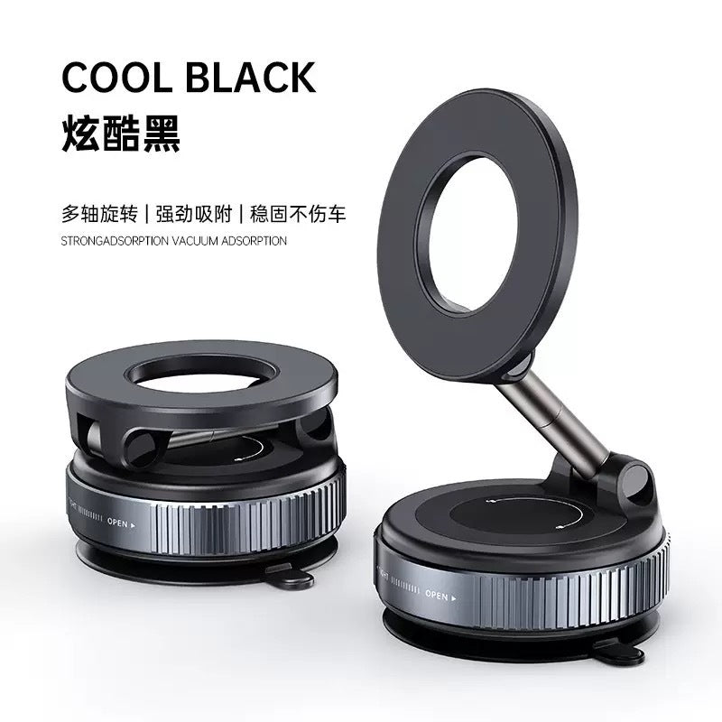 New Car Metal Magnetic Mobile Phone Holder Suction Cup Vacuum Adsorption Car Special Navigation Magnetic Fixed Bracket