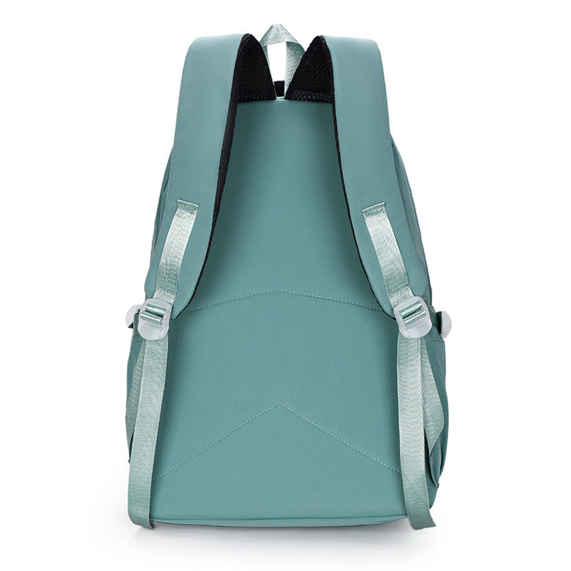 Bear Printed Backpack Senior high school College Student Schoolbag Korean Casual Campus Backpack Refrigerator Open Door Computer Bag