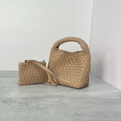 handmade woven bag summer high-end niche design women's bag handbag shoulder bag vegetable basket Ins bag