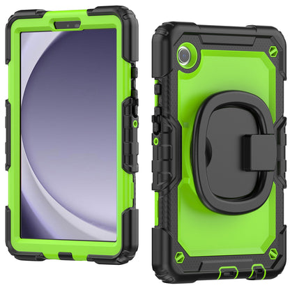 Applicable to Samsung Tab A9 silicone + PC protective case 8.7-inch rotating bracelet X115 multi-functional drop-resistant tablet case
