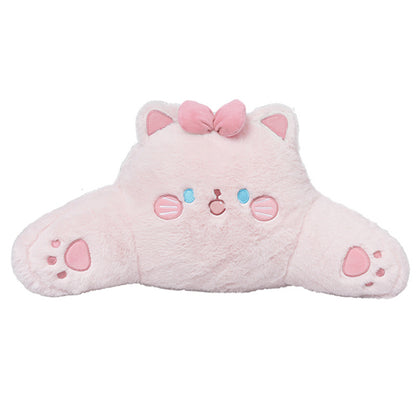 Cartoon car headrest neck pillow bear car sedentary not tired waist pillow four seasons universal car pillow